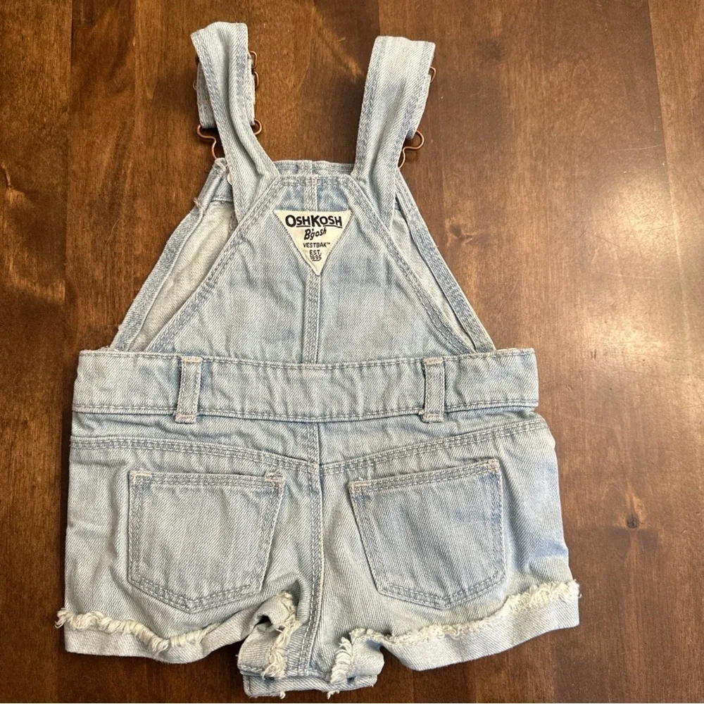 Oshkosh Overalls Baby Girl 6 Months Shorts Western Beach School‎ Cute 💕